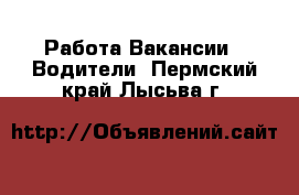 Работа Вакансии - Водители. Пермский край,Лысьва г.